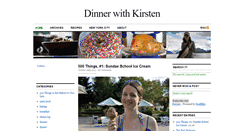 Desktop Screenshot of dinnerwithkirsten.com